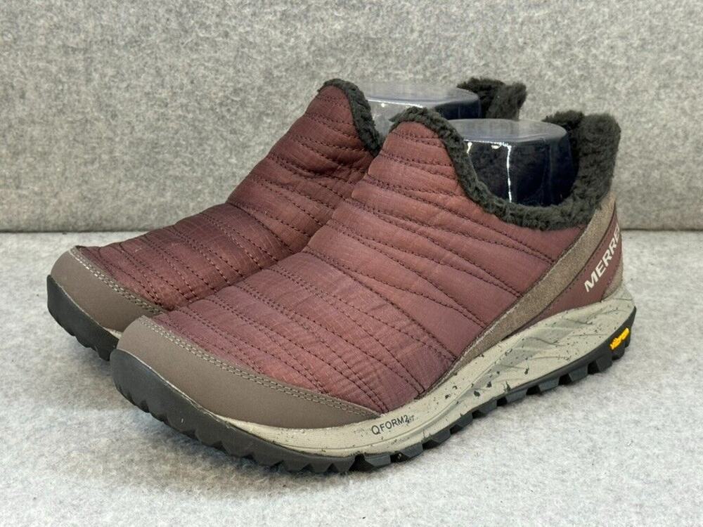 Merrell Antora Slip On Sneaker Moc Style Marron Vibram Sole - Women's Size 7.5